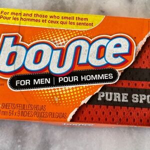 Bounce For Men Pure Sport Dryer Sheets 34 Count Discontinued - Brand New Box